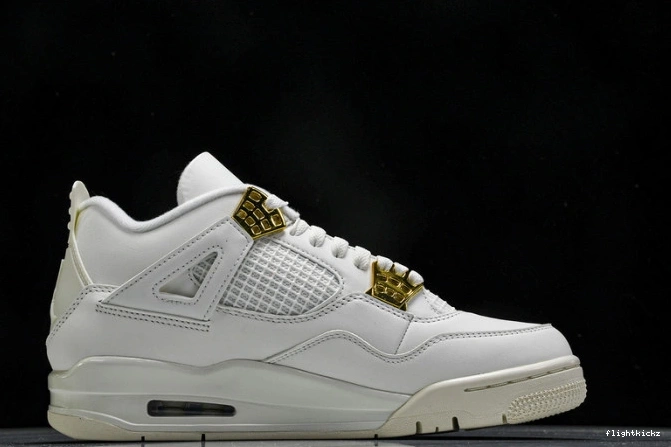Metallic Gold Jordan AQ9129-170 4 Retro 0716